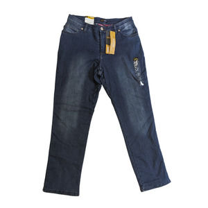 *NWT* Lee Relaxed Fit Straight Leg Flannel-Lined Denim Jeans Size 10M